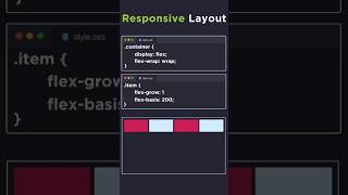 Responsive Layout csstutorial css [upl. by Obel145]