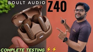 Boult Audio Z40 Earbuds with 60H Playtime ⚡⚡ Best Earbuds Under 1500 [upl. by Rocca]