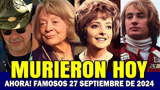 Famosos Murieron HOY Noticias del 27 de septiembre 2024 [upl. by Adanar917]