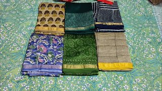 Maheshwari Silk sarees new collection॥ Hand block print sarees॥ Latest Collection॥ Treditional saree [upl. by Dustin471]