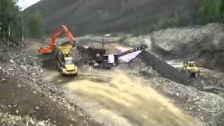 Placer gold mining [upl. by Nasar]