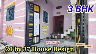 Beautiful 20 by 37 house design  20 × 37 house design in Single Floor  2037 house plan [upl. by Aidualk]