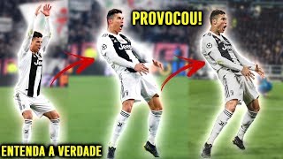 POR QUE CRISTIANO RONALDO COMEMOROU SEU GOL ASSIM  RESPOSTA PRA QUEM [upl. by Lianna]