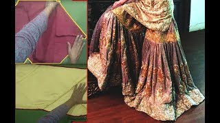 Gharara cutting rule  Real gharara cutting tutorial in hindi 2018 [upl. by Thurstan]