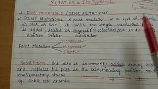 Types of Mutations part2 [upl. by Favianus]