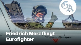 Friedrich Merz fliegt Eurofighter [upl. by Rehtnug]