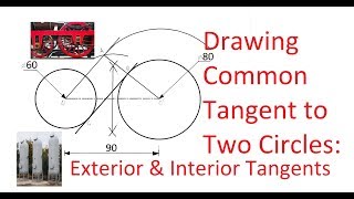 214Draw A Common Tangent to Two Circles [upl. by Elocon743]