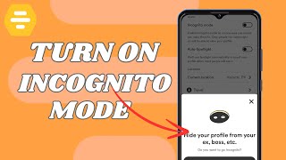 How To Enable Incognito Mode On Bumble [upl. by Alayne]