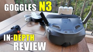 DJI N3 FPV Goggles InDepth Review  Flight Test with Unboxing Setup amp Updating [upl. by Aicsila]