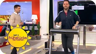 Gesund zur Sommerfigur Besser joggen mit Laufanalyse  SAT1 Frühstücksfernsehen  TV [upl. by Oicaroh]