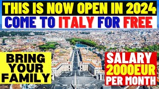 Italy Work Visa Process 2024 Italy Work Permit 2024 Italy Work Visa Permit For Foreigners In 2024 [upl. by Nollie839]