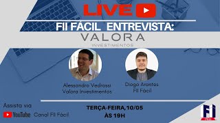 Fundos Imobiliários LIVE com Alessandro Vedrossi  VALORA  VGHF11 [upl. by Nytsua]