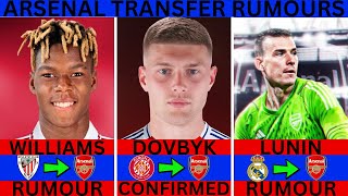 ARSENAL TRANSFER RUMOUR  ARSENAL TRANSFER NEWS  NICO WILLIAMS  DOVBYK  TRANSFER RUMOUR 2024 [upl. by Hutchison]