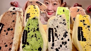 ASMR Oreo Cream Sandwich and Japanese Fruit Sandwich【Mukbang Eating Sounds】【English subtitles】 [upl. by Aneled]