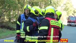 Grossübung der Feuerwehren VG Kirchberg  SEG und Gefahrstoffzug [upl. by Anaeirb]