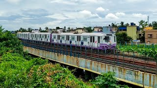 Kavi Shubhash Bound Metro Arriving Kavi Shubhash Metro Station  Kolkata Metro Railway [upl. by Russel124]