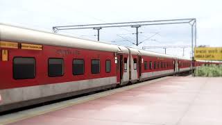 12925 Paschim express with WAP7 30624 TKD  REALISTIC GRAPHICS EVER [upl. by Eneroc]