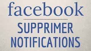 SUPPRIMER NOTIFICATION Facebook comment désactiver les notifications sur Facebook [upl. by Bonine]