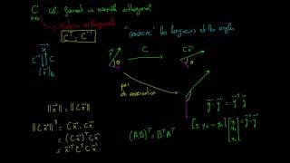 Une matrice orthogonale conserve des angles et les longueurs [upl. by Arriat]