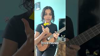 EASY Fingerpicking Ukulele Tutorial shorts [upl. by Aihsat]