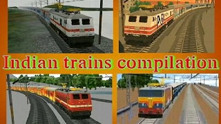 indian trains compilationindian train simulator [upl. by Aynwad843]