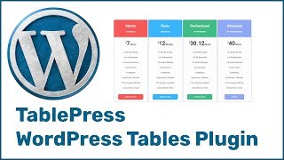 TablePress  WordPress Tables Plugin To Create Responsive Tables 2018 [upl. by Ann]