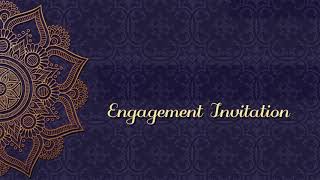 Best Engagement Invitation Video  Free Engagement Invitation  Free amp Blank Video With Demo 0116 [upl. by Dihaz217]