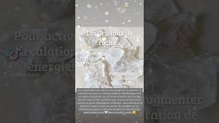 Le Cristal de roche quartz lithotherapie cristaux [upl. by Dodie]