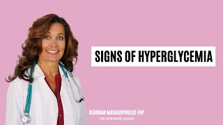 Signs of Hyperglycemia [upl. by Nappie]