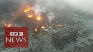 Horror and disbelief over Tianjin explosions  BBC News [upl. by Nizam]