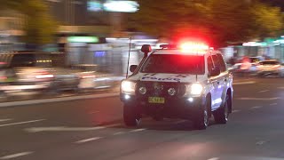 NSW Police Sutherland PAC cars responding [upl. by Acinorev]