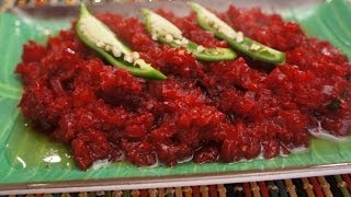 Ethiopian Food  Vegan Beets or Beetroot Recipe Amharic English  injera enjera Beyeyanetu [upl. by Anniken361]