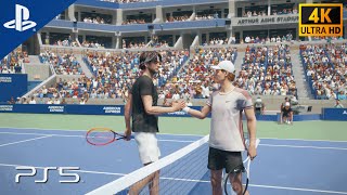 TopSpin 2K25  Sinner vs Fritz US Open Final  PS5 4K 60FPS Gameplay [upl. by Eronel532]