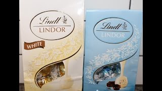 Lindt Lindor White Chocolate amp Stracciatella White Chocolate Truffle Blind Taste Test [upl. by Nnylg]