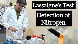 Detect NITROGEN in Any Organic Compound with Lassaignes Test [upl. by Barnum]