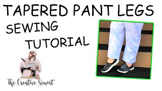 How To Taper Wide Pant Legs Quickly Like a Pro Sewing Tutorial [upl. by Nepil]