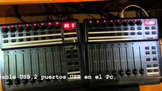 Reaper con 2 Behringer BCF 2000 MC C [upl. by Talich493]