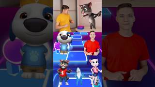 Talking Tom 🆚 Bro Hacker 🆚 Talking Angela 🆚 Talking Hunk ▶️ Coffin Dance 🪩 Tiles Hop [upl. by Thom313]