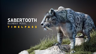 Boxy Saber toothed tiger  Smilodon Maya Rig  video demo [upl. by Ainer]