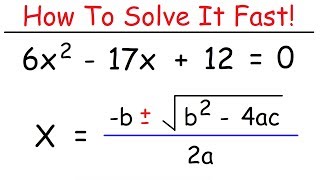 How To Solve Quadratic Equations Using The Quadratic Formula [upl. by Babette]