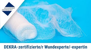 DEKRAzertifizierter Wundexperteexpertin I ELearning I Akademie Herkert [upl. by Veradi528]