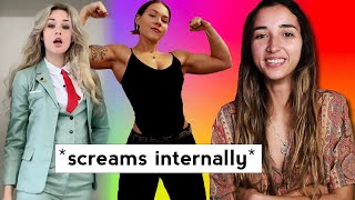 Reacting to HELL GOOD lesbian thirst traps 🏳️‍🌈 [upl. by Edrea]