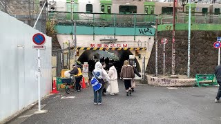 Tokyo Shibuya New Years Day Light Rainy Walk  4K HDR [upl. by Auhsaj]