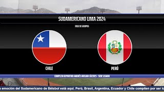 CHILE VS PERÚ  SUDAMERICANO LIMA 2024 [upl. by Carrillo]