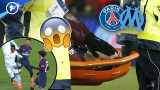 Neymar sort sur civière et fait peur au PSG  Revue de presse [upl. by Syman]