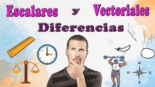 Magnitud ESCALAR y VECTORIAL diferencias  Tarea de física  🔎📝 [upl. by Henryetta]