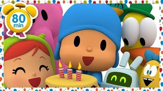 🎂 POCOYO in ENGLISH  Pocoyos Birthday  80 minutes   CARTOONS for Children [upl. by Melinde18]