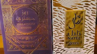 Al Wataniah Rose Mystery Intense and Nayel Queen Arabiyat Prestige 1st impressions [upl. by Ralip]