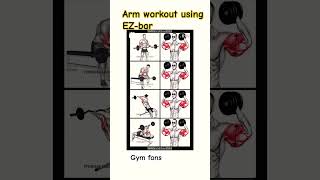 Arm workout using EZbar foryou motivation exercisemotivation [upl. by Edrock457]