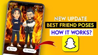 Best Friend Poses in Snapchat Plus  How to get it  How Best Friend Poses Works  New update [upl. by Aihsemek]